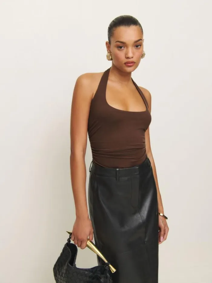 The Reformation Molly Knit Top Cafe 8211 Clothing