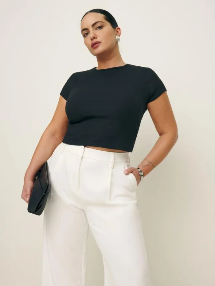 The Reformation Muse Tee Es Black 8211 Clothing
