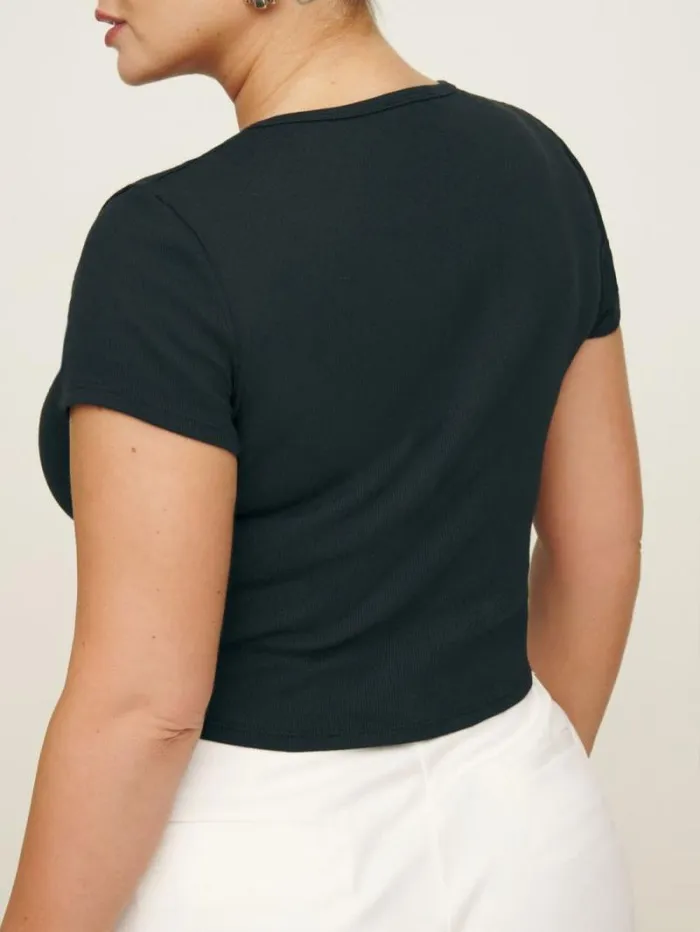 The Reformation Muse Tee Es Black 8211 Clothing