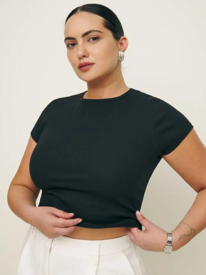 The Reformation Muse Tee Es Black 8211 Clothing