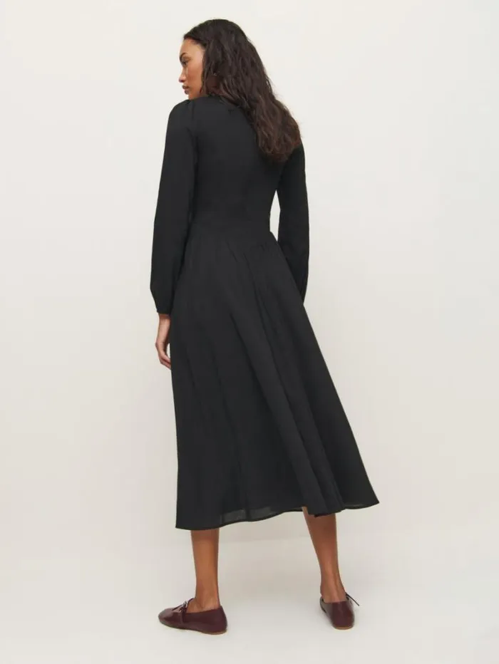 The Reformation Oria Dress Black 8211 Clothing