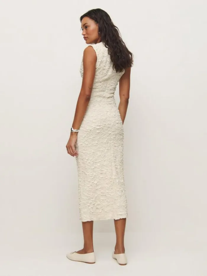 The Reformation Palm Knit Dress Cloud 8211 Clothing