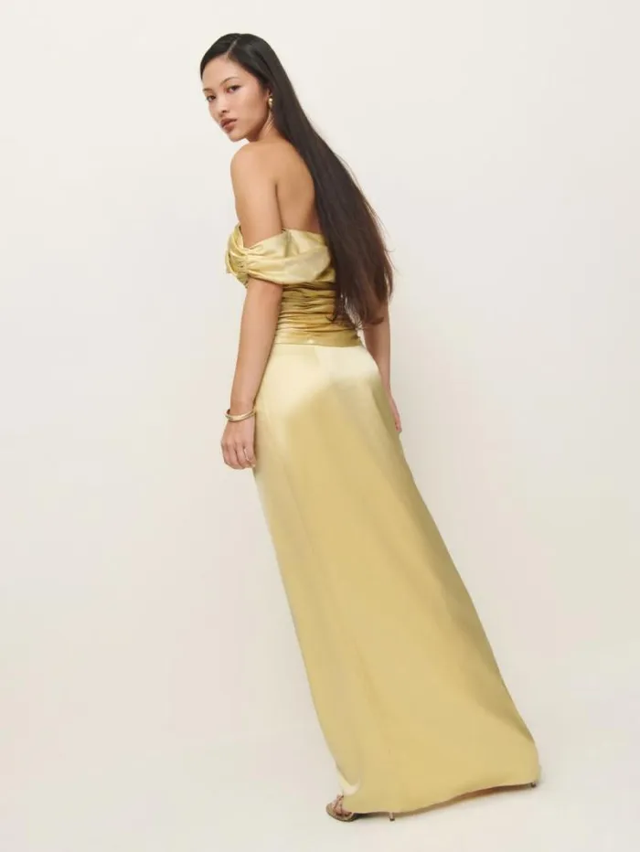 The Reformation Parand Dress Blonde 8211 Weddings