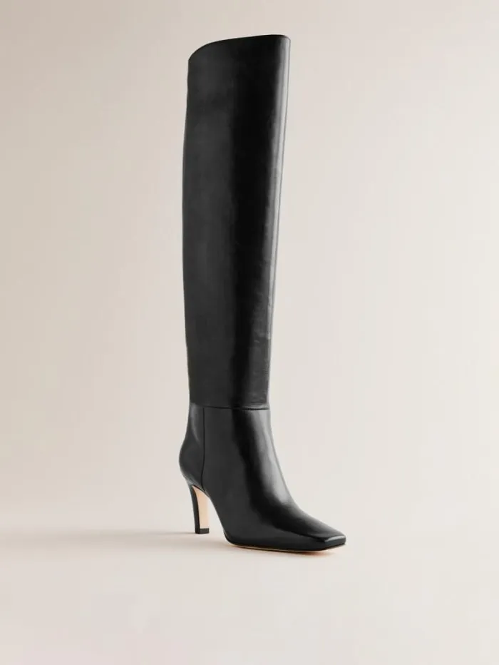 The Reformation Regan Knee Boot Black 8211 Shoes
