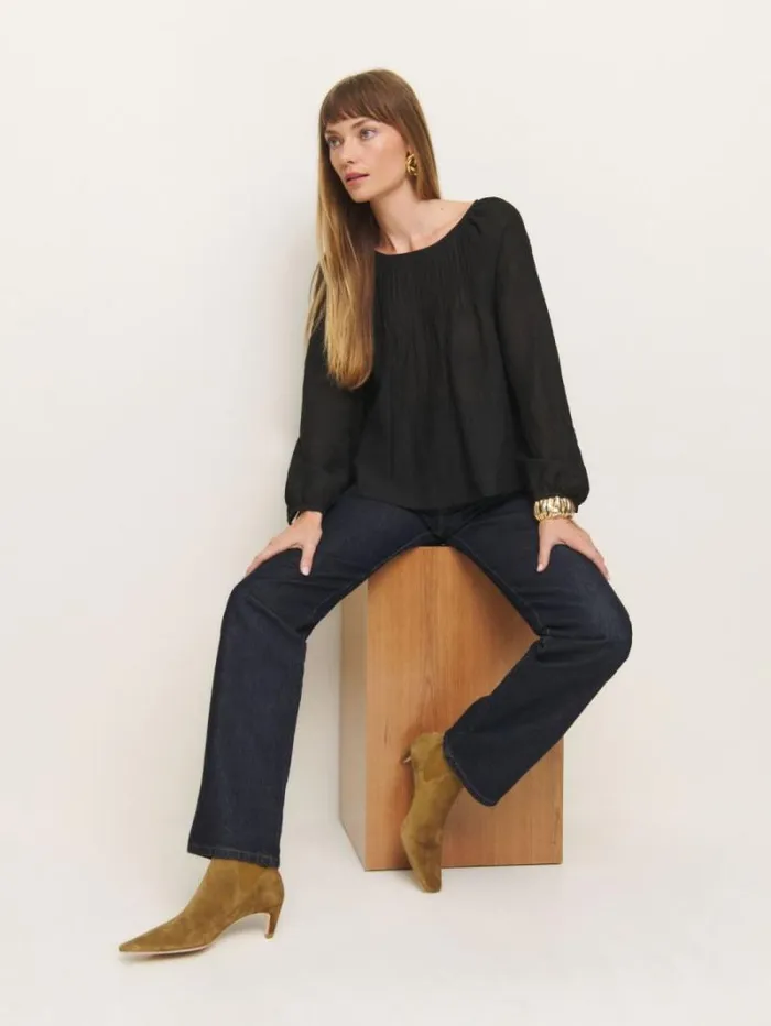 The Reformation Roberta Ankle Boot Bog Suede 8211 Shoes