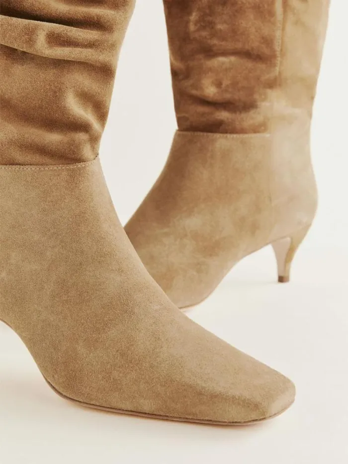 The Reformation Rosie Mid Shaft Boot Toasted Coconut 8211 Shoes
