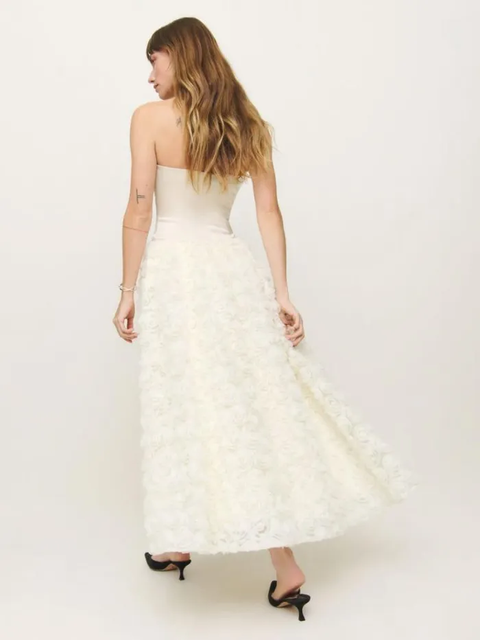 The Reformation Rosy Dress Ivory 8211 Weddings