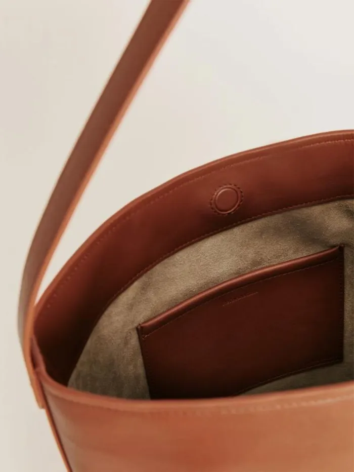 The Reformation Seleena Bucket Bag Lido Leather 8211 Bags