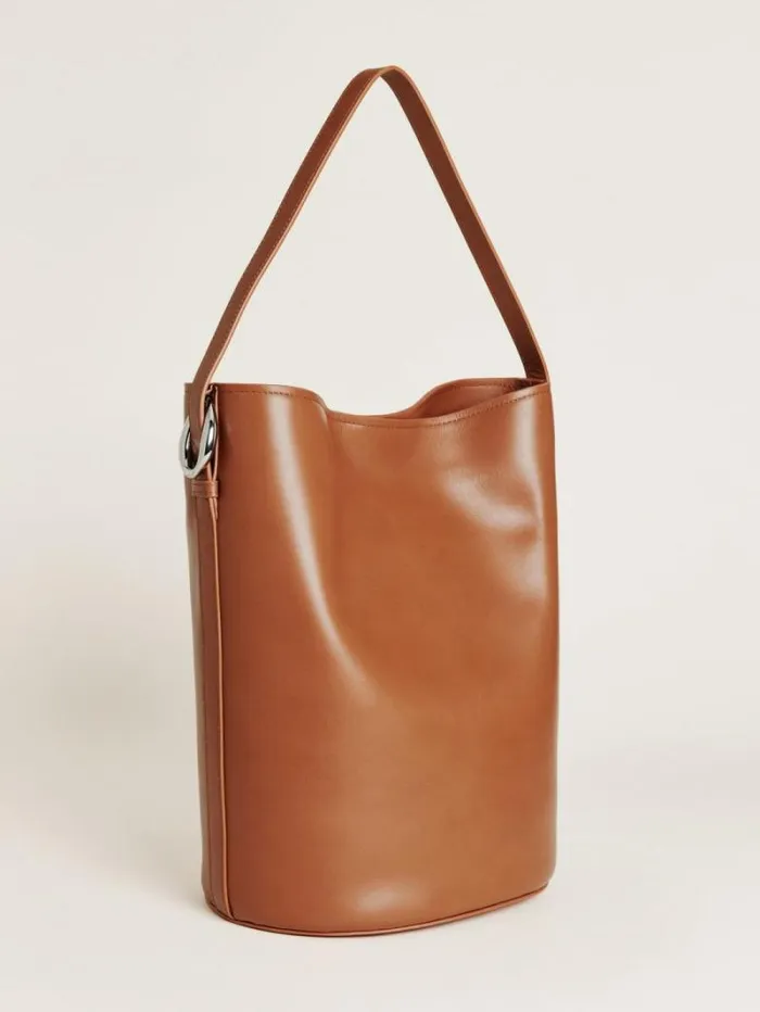 The Reformation Seleena Bucket Bag Lido Leather 8211 Bags