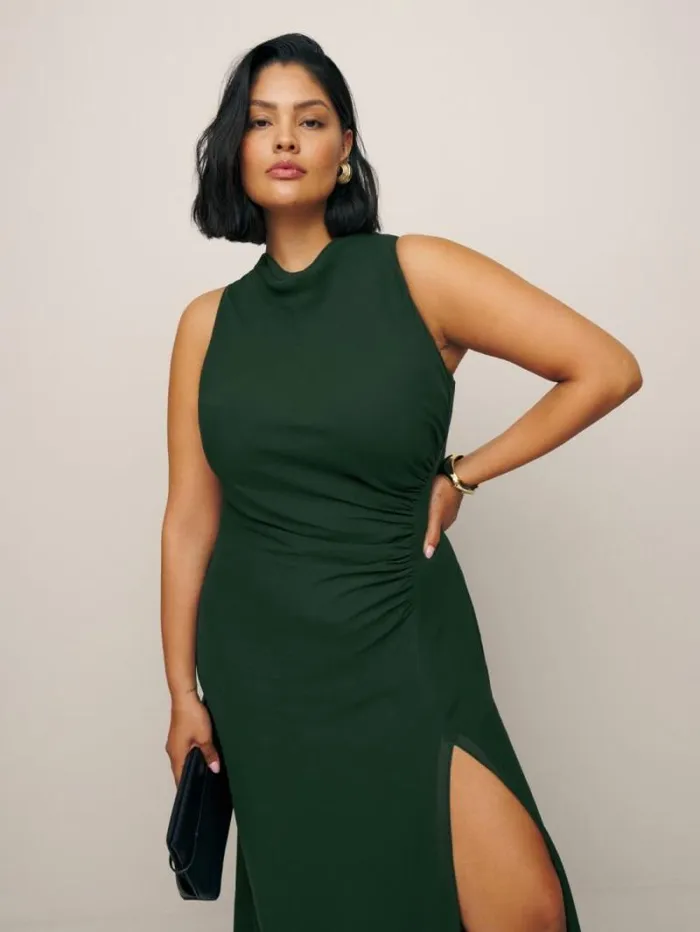 The Reformation Senna Dress Es Forest 8211 ClothingWeddings