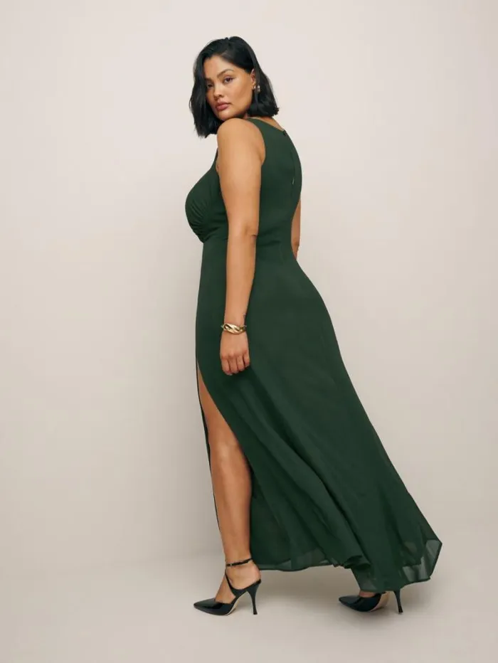 The Reformation Senna Dress Es Forest 8211 ClothingWeddings