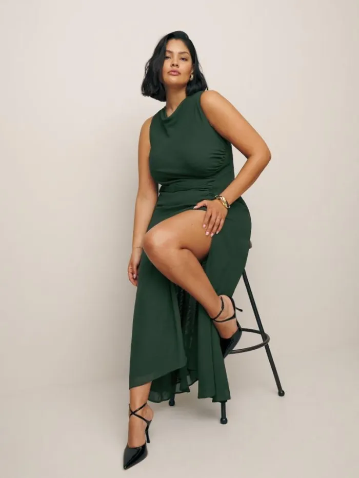 The Reformation Senna Dress Es Forest 8211 ClothingWeddings