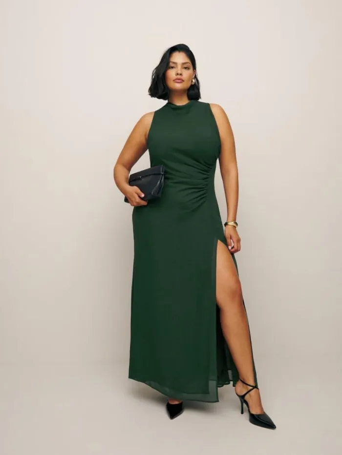 The Reformation Senna Dress Es Forest 8211 ClothingWeddings