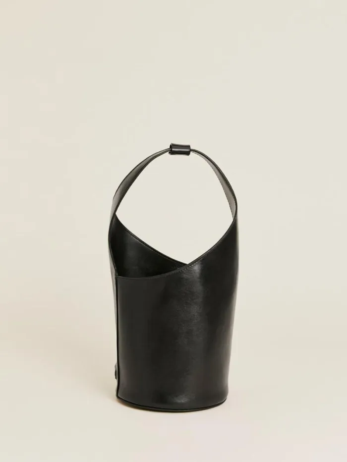 The Reformation Small Silvana Bucket Bag Black Mirum Vegan Leather 8211 Bags