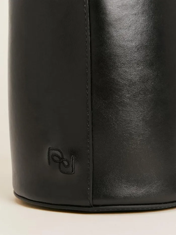 The Reformation Small Silvana Bucket Bag Black Mirum Vegan Leather 8211 Bags