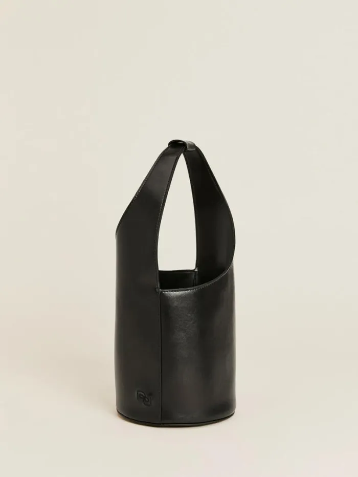 The Reformation Small Silvana Bucket Bag Black Mirum Vegan Leather 8211 Bags
