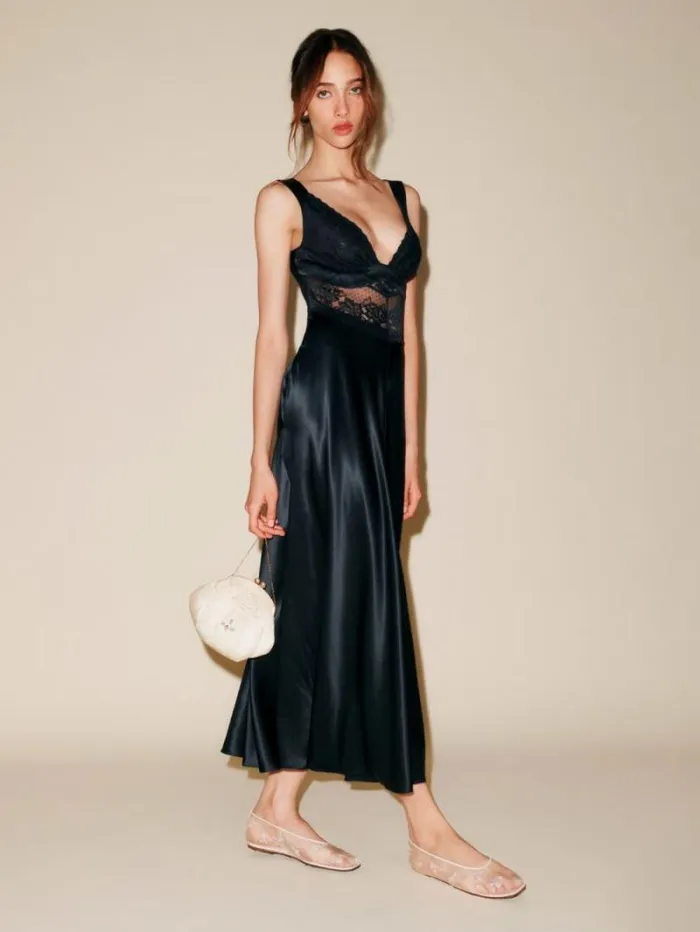 The Reformation Spruce Dress Black 8211 ClothingWeddings