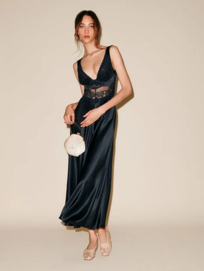 The Reformation Spruce Dress Black 8211 ClothingWeddings