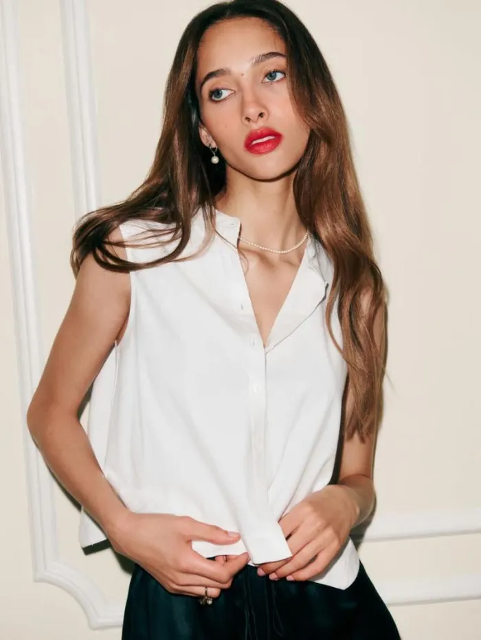 The Reformation Stone Top White 8211 Clothing