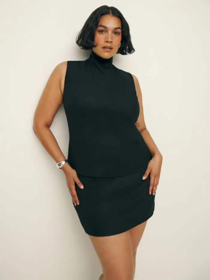 The Reformation Sutton Top Es Black 8211 Clothing