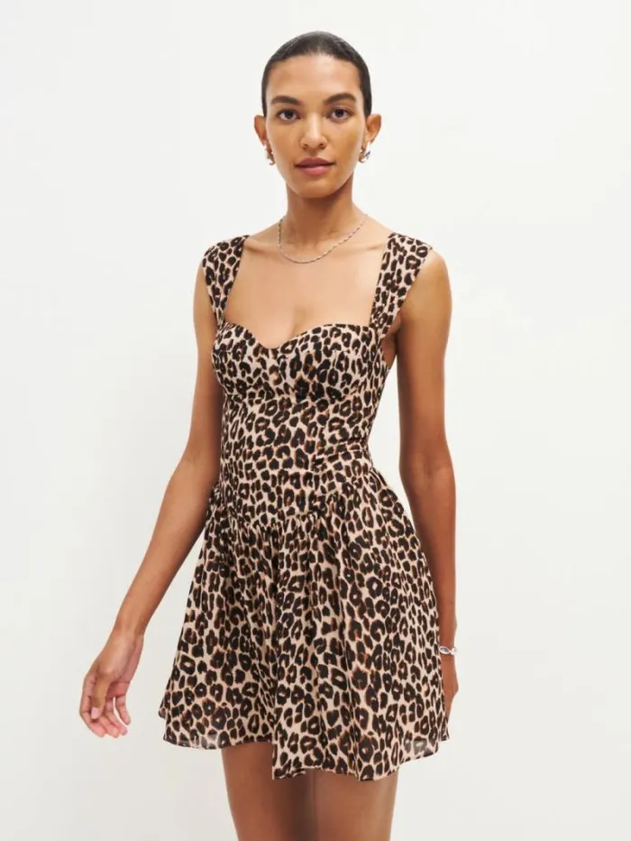 The Reformation Taiga Dress Leo 8211 Clothing