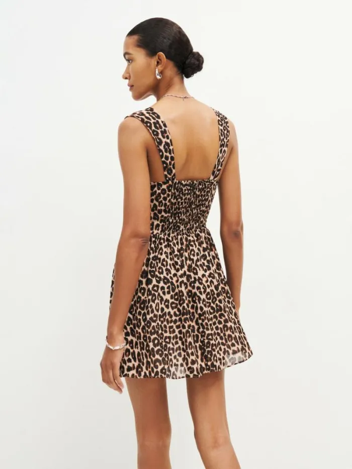 The Reformation Taiga Dress Leo 8211 Clothing