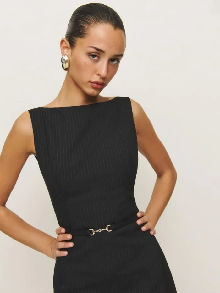 The Reformation Taya Dress Black 8211 Clothing
