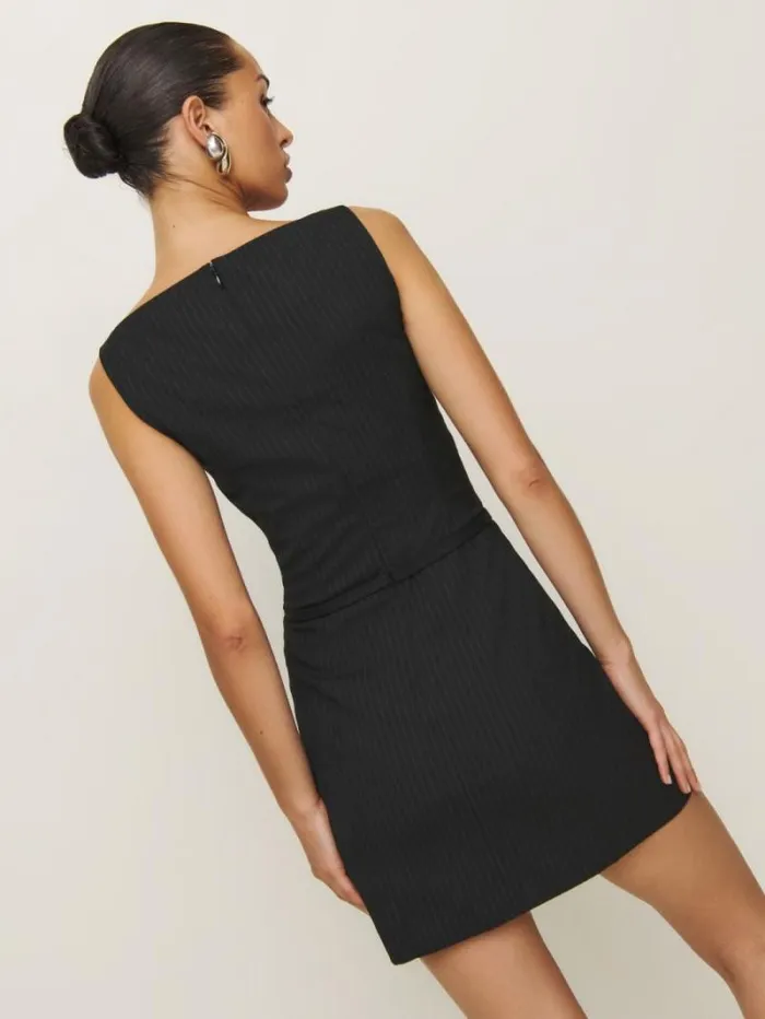 The Reformation Taya Dress Black 8211 Clothing
