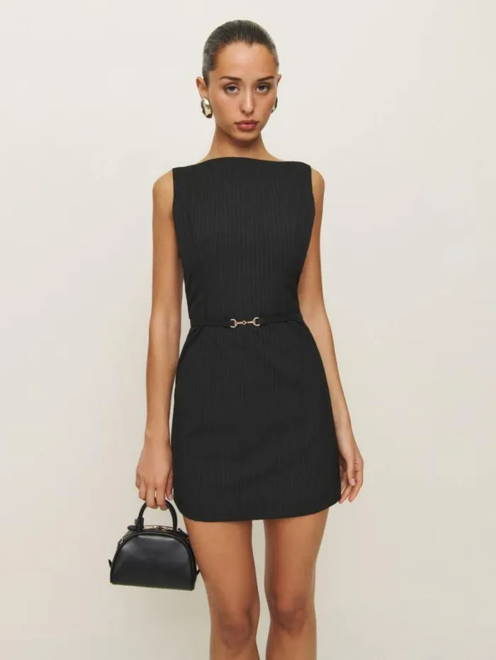 The Reformation Taya Dress Black 8211 Clothing