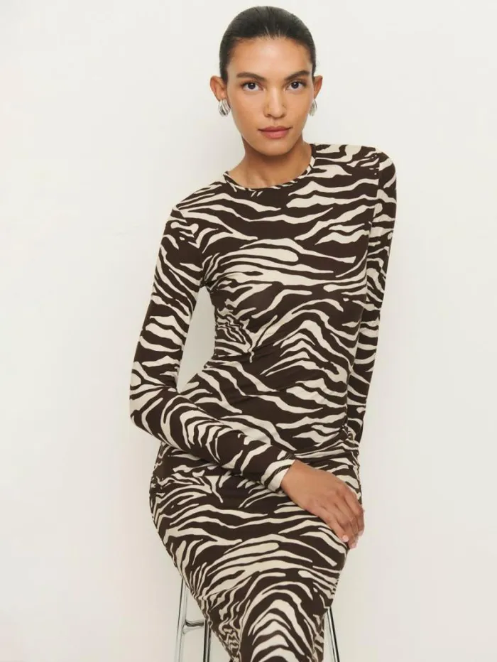The Reformation Tommie Knit Dress Stampede 8211 Clothing