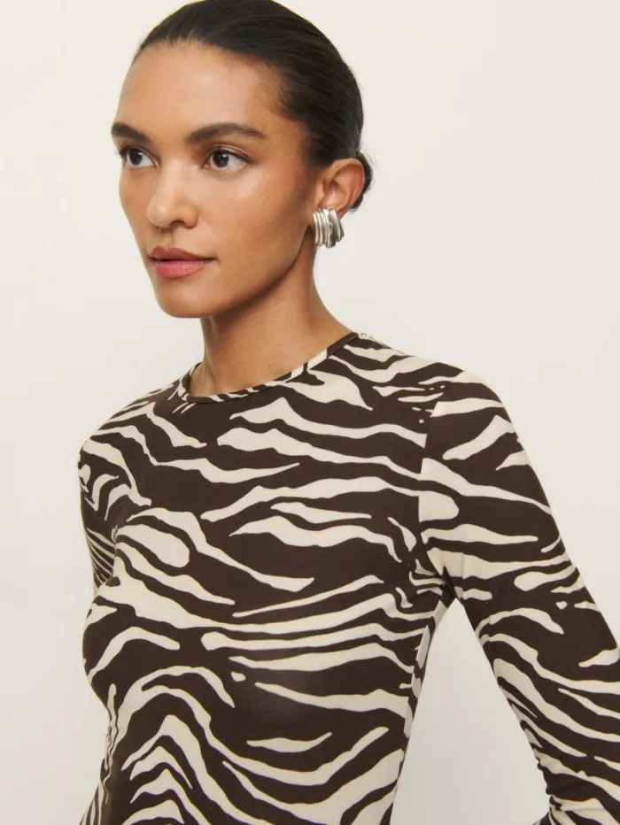 The Reformation Tommie Knit Dress Stampede 8211 Clothing