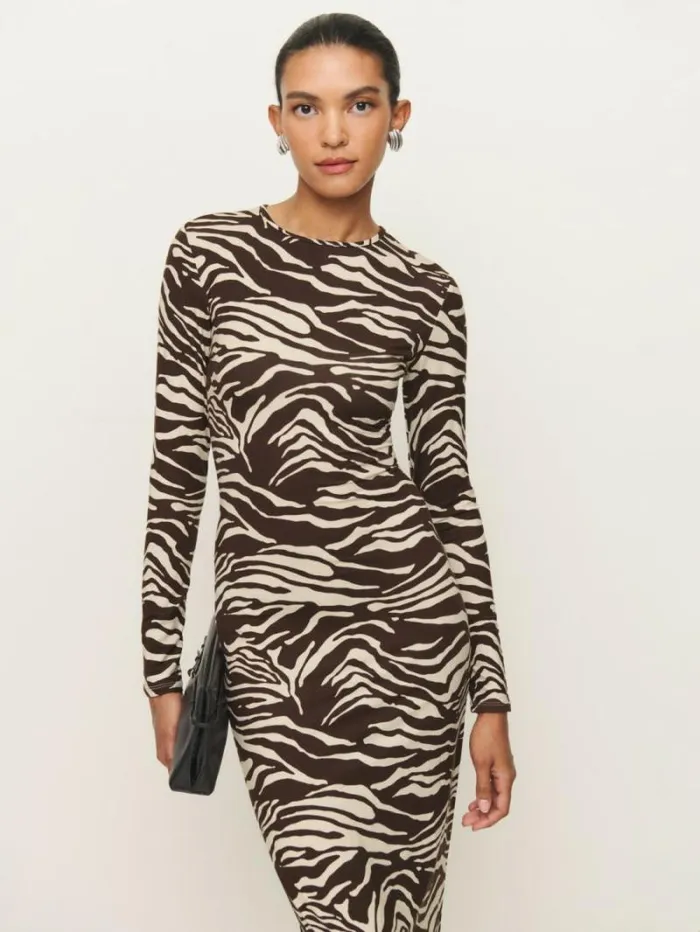 The Reformation Tommie Knit Dress Stampede 8211 Clothing