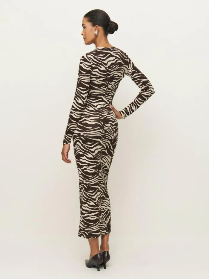 The Reformation Tommie Knit Dress Stampede 8211 Clothing