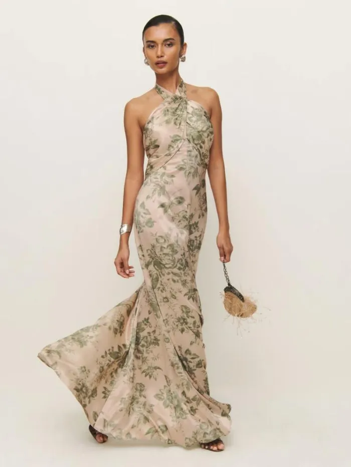 The Reformation Veria Silk Dress Symphonic 8211 Weddings