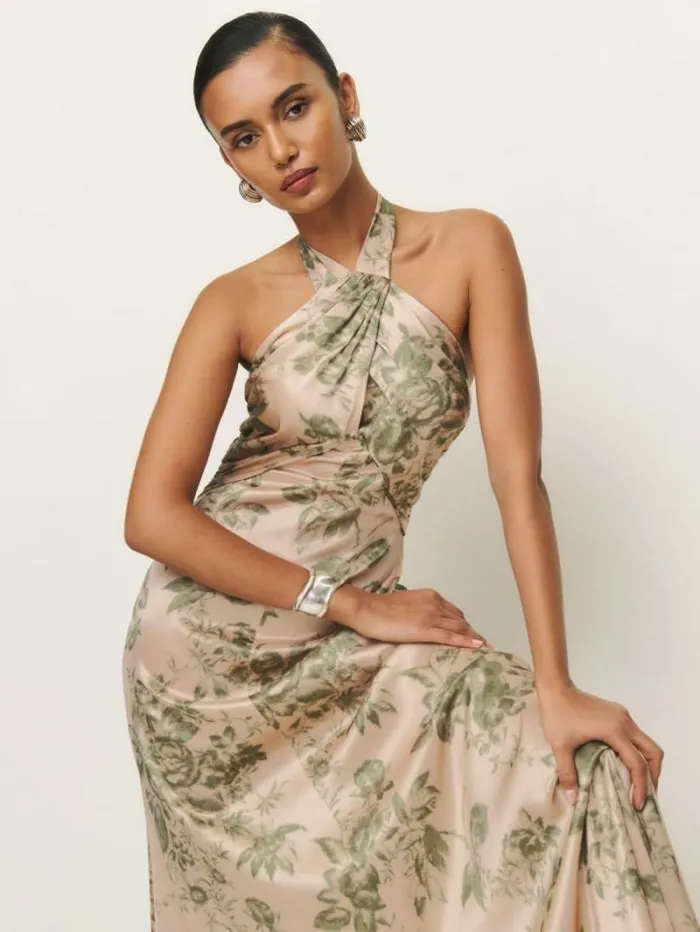 The Reformation Veria Silk Dress Symphonic 8211 Weddings