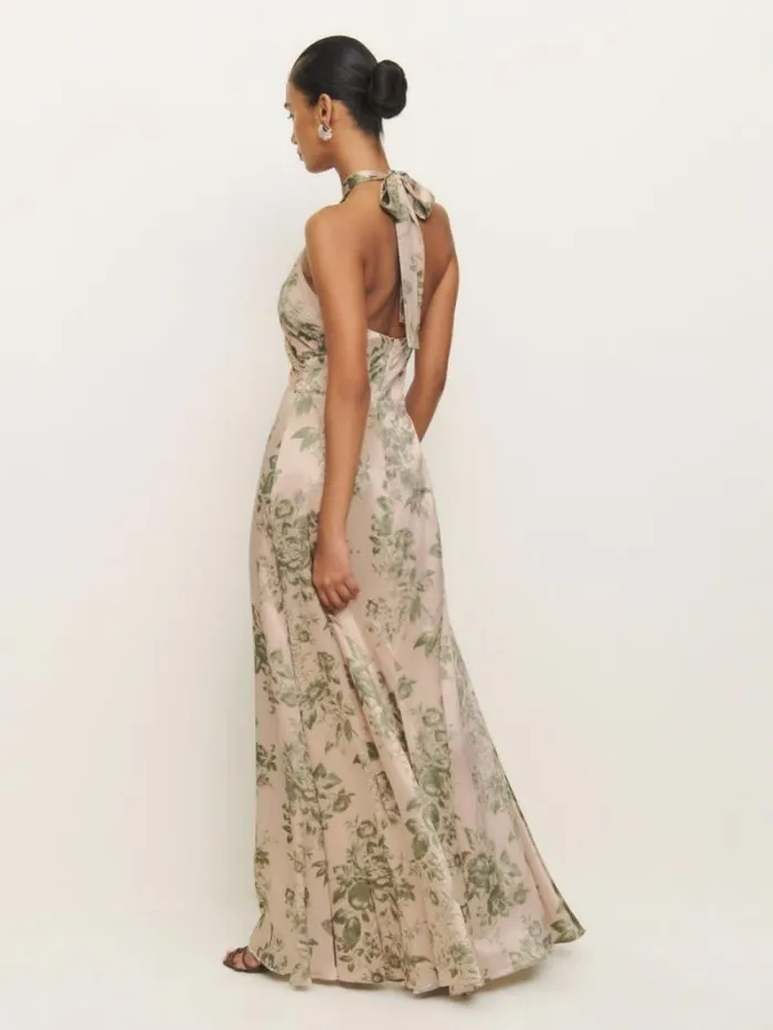 The Reformation Veria Silk Dress Symphonic 8211 Weddings