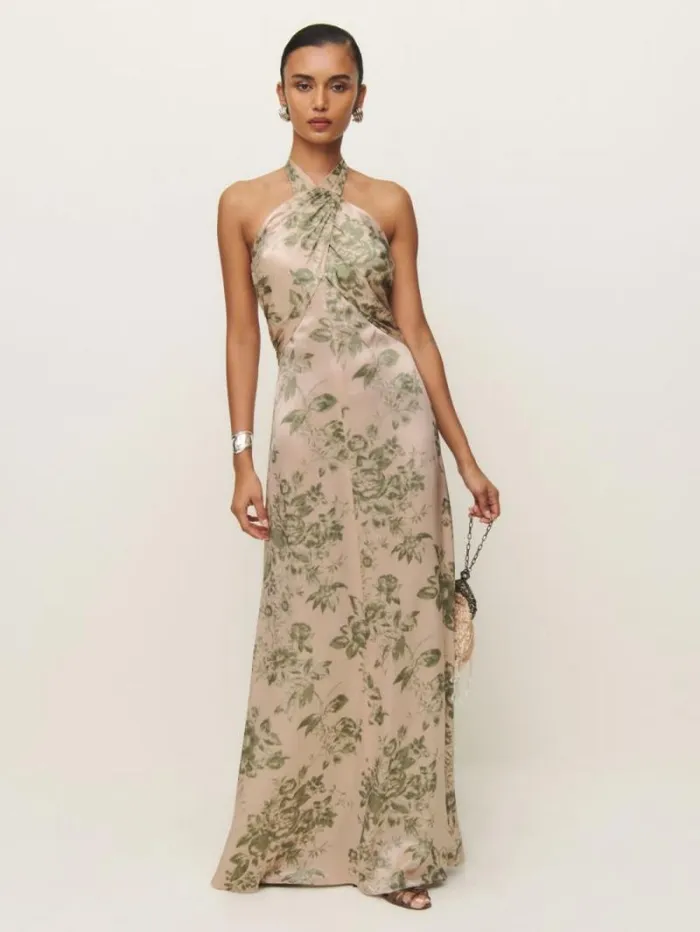 The Reformation Veria Silk Dress Symphonic 8211 Weddings