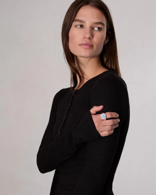 The Square Signet Ring Black TitaniumSterling Silver HeelsBelts rag and bone WomenMen