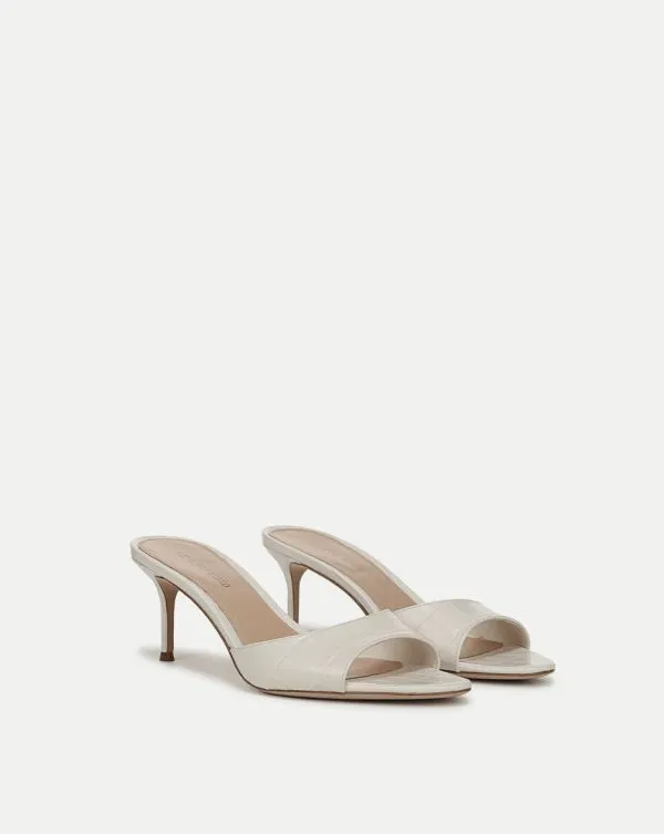 Tia CrocEmbossed Sandal Parchment Women Veronica Beard Shoes Tia CrocEmbossed Sandal Parchment Women Veronica Beard Shoes