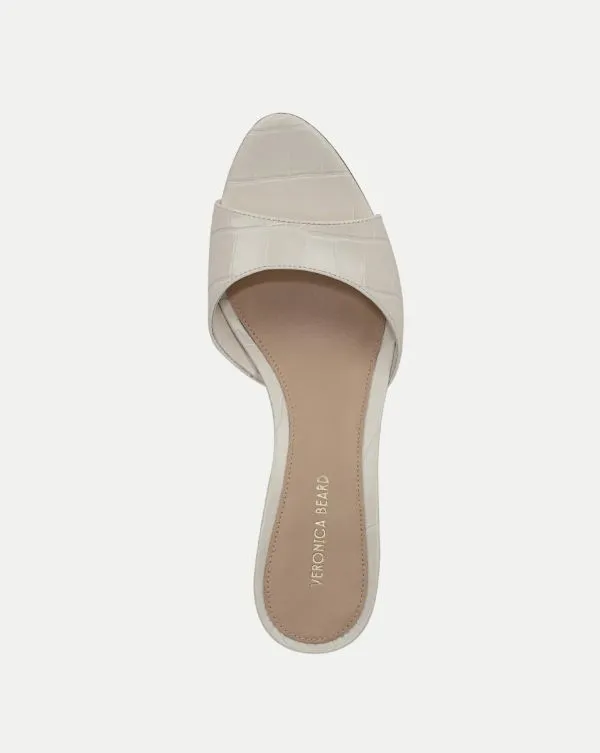 Tia CrocEmbossed Sandal Parchment Women Veronica Beard Shoes Tia CrocEmbossed Sandal Parchment Women Veronica Beard Shoes