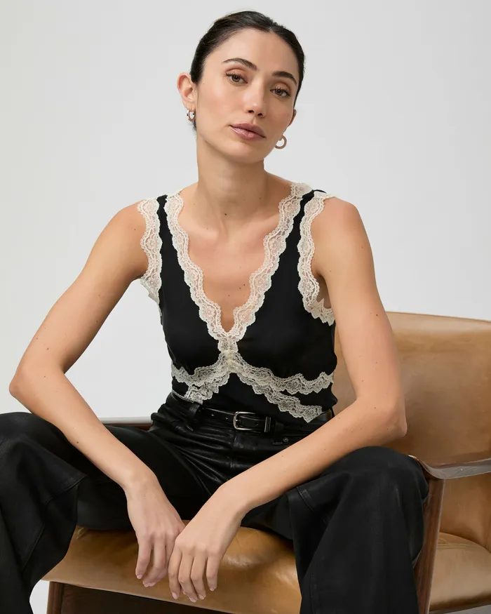 Tops and Blouses Terezia Top 8211 Black Silk 8211 PAIGE Women Tops and Blouses Terezia Top 8211 Black Silk 8211 PAIGE Women