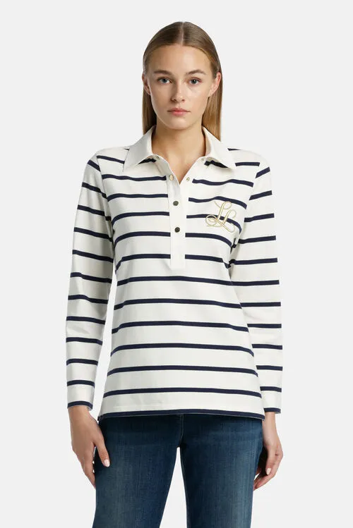 Tops and TShirts Luisa Spagnoli Women Biografo Biografo CreamBlue