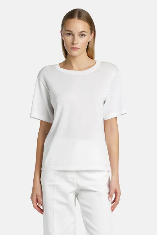 Tops and TShirts Luisa Spagnoli Women Contagiri Contagiri White