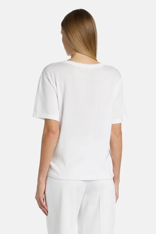 Tops and TShirts Luisa Spagnoli Women Contagiri Contagiri White