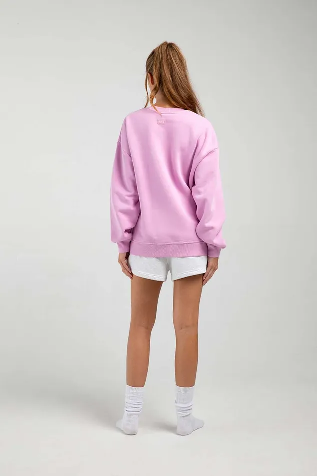 Tops Bloch Adult OffDuty Oversized Crew Sweatshirt Bubblegum