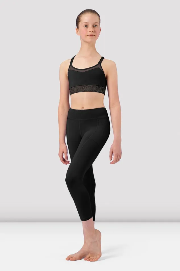 Tops Children Bloch Girls Tahlia Camisole Crop Top Black