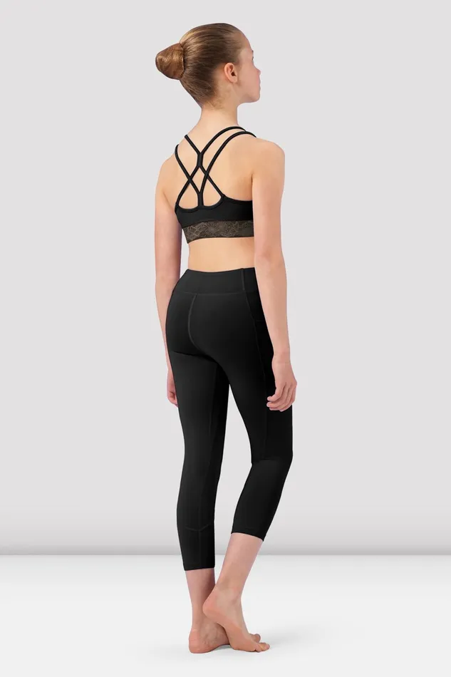 Tops Children Bloch Girls Tahlia Camisole Crop Top Black