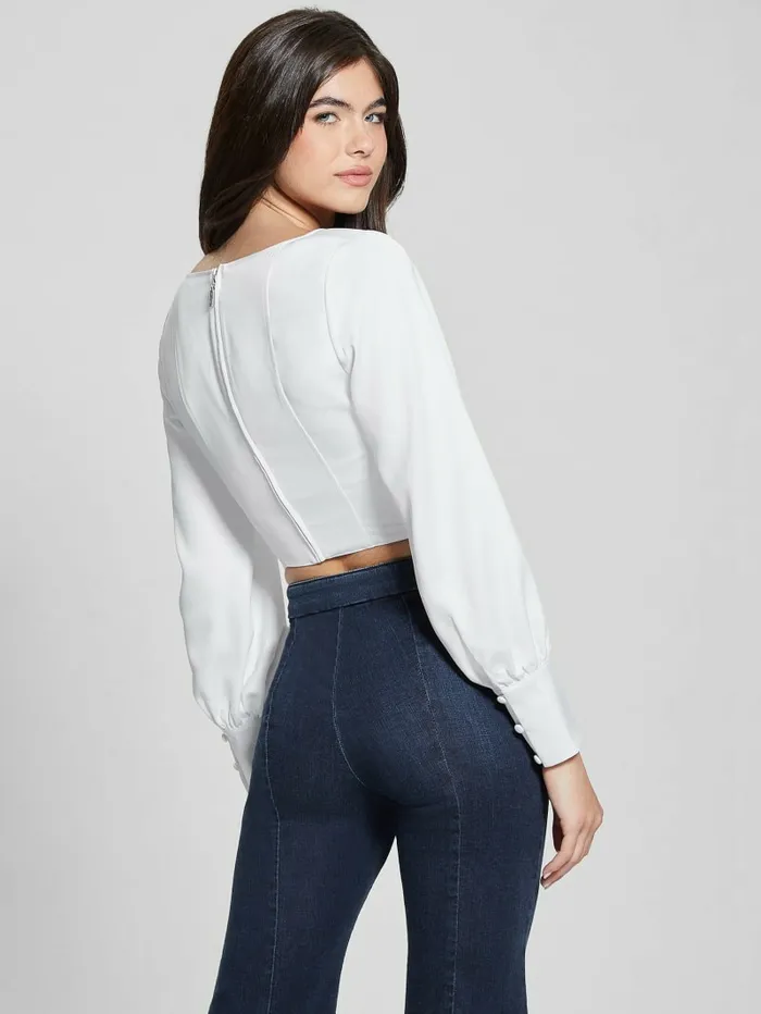 Tops GUESS Women Eco Isabel Corset Top Pure White