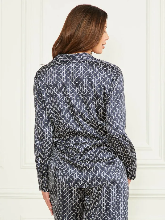 Tops Lisa Monogramed Shirt New Monogram Secret Blue GUESS Women Tops Lisa Monogramed Shirt New Monogram Secret Blue GUESS Women