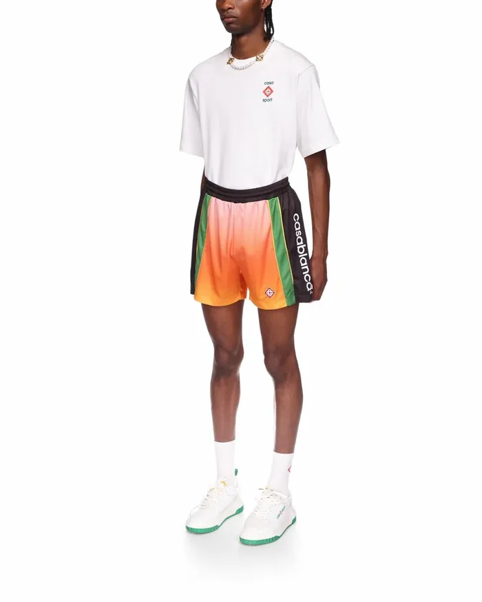 Trousers and Shorts Men Casablanca Paris Gradient Football Shorts Trousers and Shorts Men Casablanca Paris Gradient Football Shorts